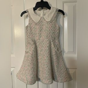 Janie and Jack Girls’ Dress with Pockets-Size 6